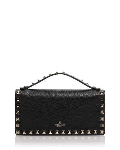 Valentino Garavani Valentino Garavani Rockstud Leather Crossbody Wallet