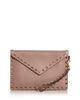 Valentino Garavani Valentino Garavani Rockstud Leather Envelope Pouch Clutch - 1