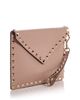 Valentino Garavani Valentino Garavani Rockstud Leather Envelope Pouch Clutch - 3