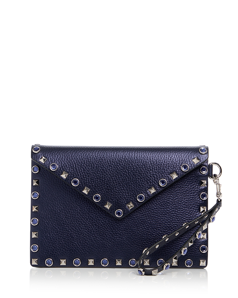 Valentino Garavani Valentino Garavani Rockstud Medium Leather Flat Pouch