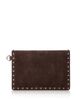 Valentino Garavani Valentino Garavani Rockstud Medium Suede Flat Pouch - 4