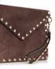 Valentino Garavani Valentino Garavani Rockstud Medium Suede Flat Pouch - 6