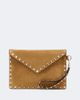 Valentino Garavani Valentino Garavani Rockstud Medium suede pouch - 1