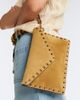 Valentino Garavani Valentino Garavani Rockstud Medium suede pouch - 2