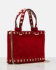 Valentino Garavani Valentino Garavani Rockstud Mini suede top-handle bag - 4