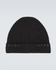 Valentino Garavani Valentino Garavani Rockstud ribbed-knit wool beanie - 1