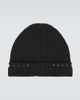 Valentino Garavani Valentino Garavani Rockstud ribbed-knit wool beanie - 4