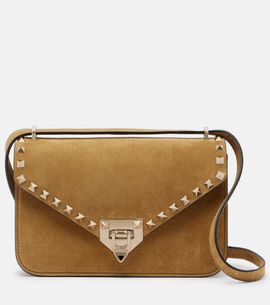 Valentino Garavani Valentino Garavani Rockstud Small suede shoulder bag