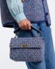 Valentino Garavani Valentino Garavani Rockstud Spike Medium tweed top-handle bag - 7