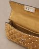 Valentino Garavani Valentino Garavani Rockstud Spike Small suede top-handle bag - 3
