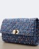 Valentino Garavani Valentino Garavani Rockstud Spike tweed shoulder bag - 6