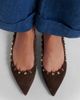 Valentino Garavani Valentino Garavani Rockstud suede ballet flats - 2