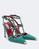 Valentino Garavani Valentino Garavani Rockstud suede slingback pumps - 1