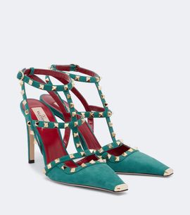 Valentino Garavani Valentino Garavani Rockstud suede slingback pumps