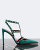 Valentino Garavani Valentino Garavani Rockstud suede slingback pumps - 5