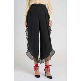 Valentino Garavani Valentino Garavani Ruffle Silk Georgette Pants