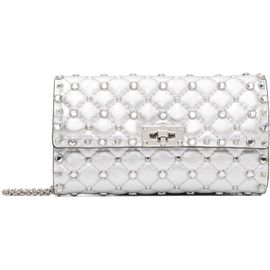 Valentino Garavani Valentino Garavani Silver Rockstud Spike Shoulder Bag