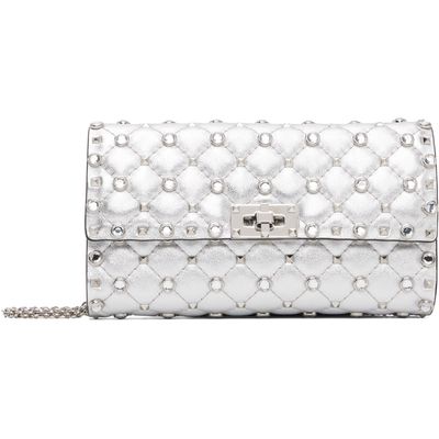 Valentino Garavani Valentino Garavani Silver Rockstud Spike Shoulder Bag