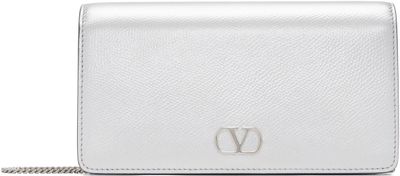 Valentino Garavani Valentino Garavani Silver VLogo Signature Mini Shoulder Bag