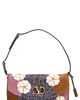 Valentino Garavani Valentino Garavani Small Devain Beaded Silk Shoulder Bag - 1