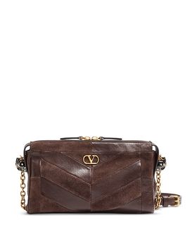 Valentino Garavani Valentino Garavani Small Quilted Suede & Leather Shoulder Bag