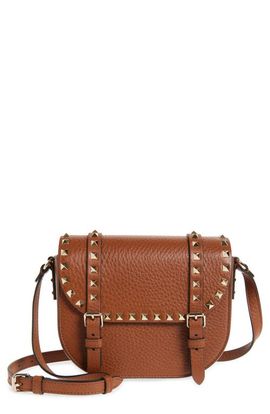 Valentino Garavani Valentino Garavani Small Rockstud Saddle Crossbody Bag 