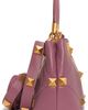 Valentino Garavani Valentino Garavani Small Roman Stud Matelassé Leather Top Handle Bag - 5