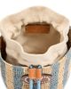 Valentino Garavani Valentino Garavani Small Striped Straw Bucket Bag - 3