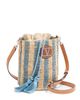Valentino Garavani Valentino Garavani Small Striped Straw Bucket Bag - 4