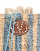 Valentino Garavani Valentino Garavani Small Striped Straw Bucket Bag - 5