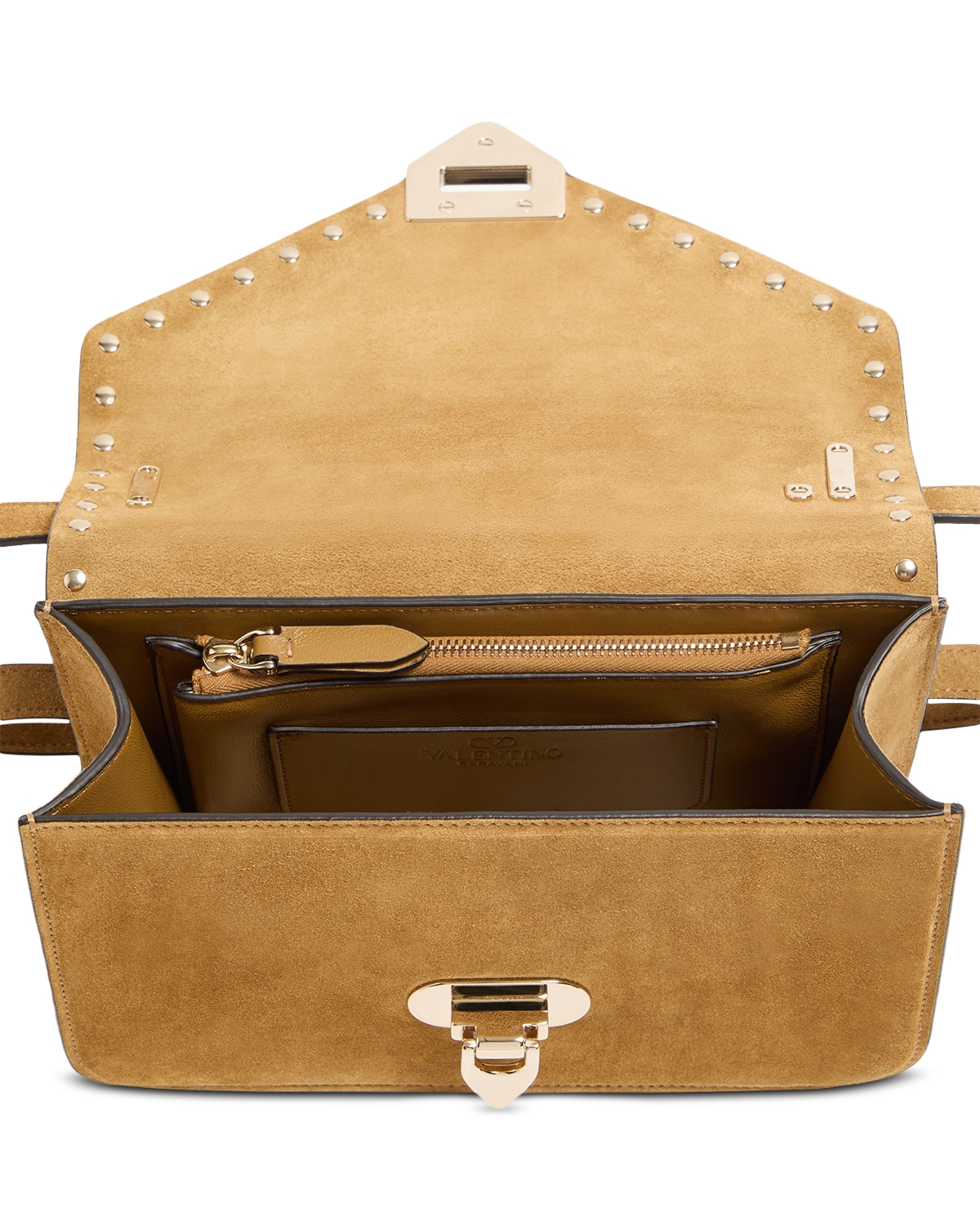 Valentino Garavani - Small Studded Suede Shoulder Bag