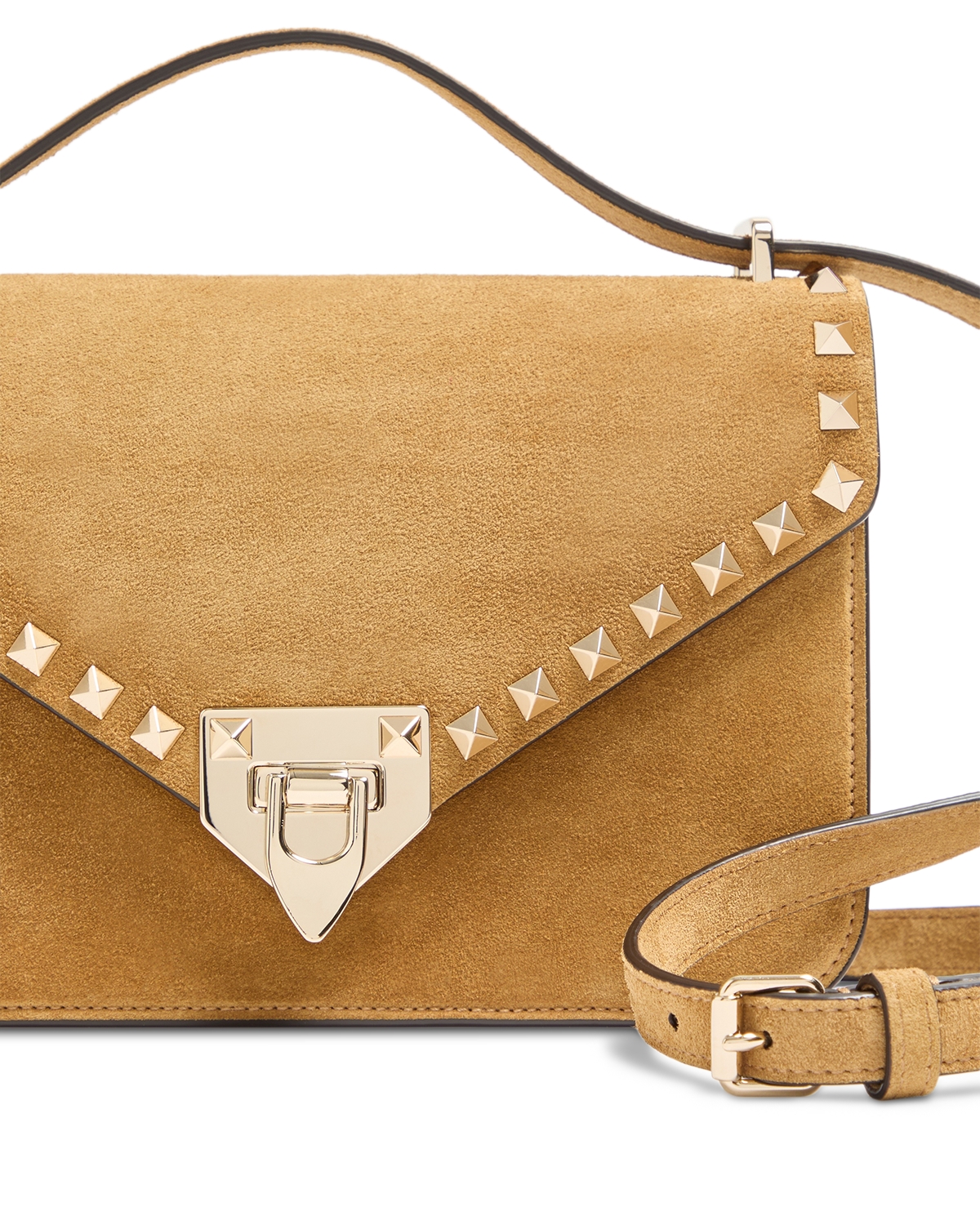 Valentino Garavani - Small Studded Suede Shoulder Bag