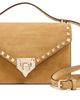 Valentino Garavani Valentino Garavani Small Studded Suede Shoulder Bag - 4