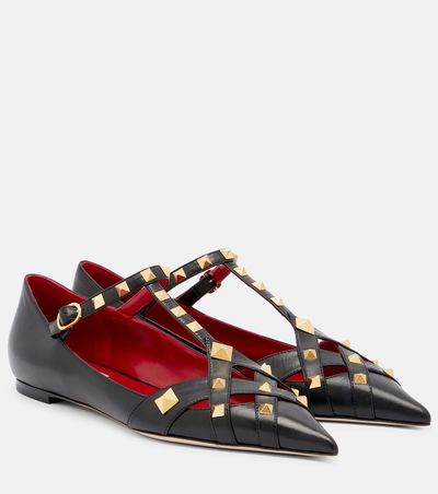 Valentino Garavani Valentino Garavani Studdy leather Mary Jane flats