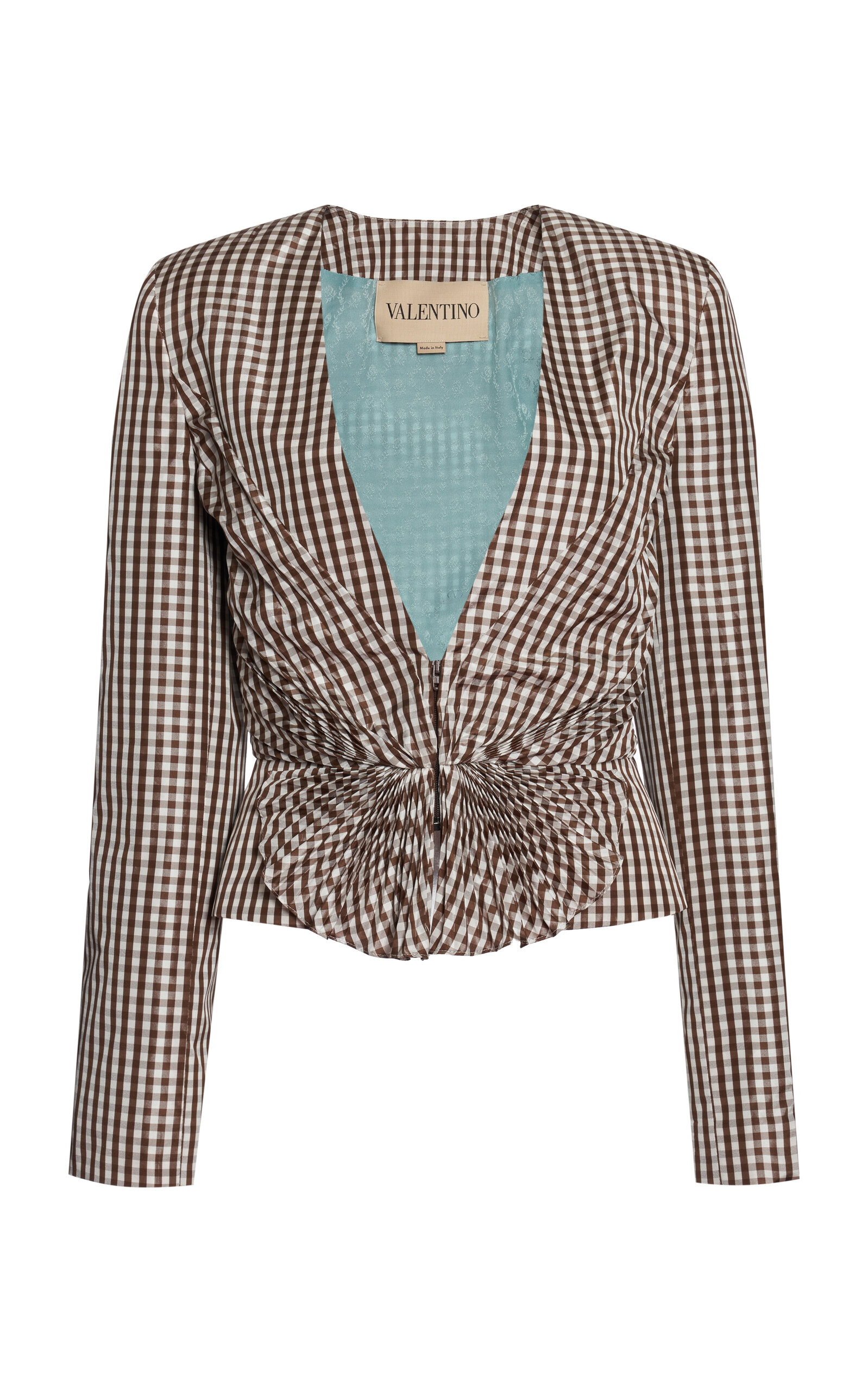 Valentino Garavani Valentino Garavani Taffetas Vichy Gingham Silk Jacket