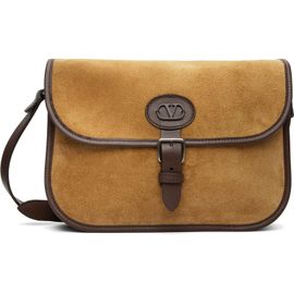 Valentino Garavani Valentino Garavani Tan Antibes Suede Crossbody Satchel Bag