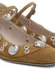 Valentino Garavani Valentino Garavani Tan Nellcôte Mary-Jane Heels - 4