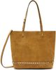 Valentino Garavani Valentino Garavani Tan Rockstud Medium Tote - 1