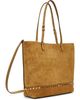 Valentino Garavani Valentino Garavani Tan Rockstud Medium Tote - 3