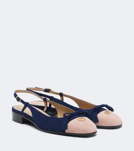 Valentino Garavani Valentino Garavani Valet Du Roi suede slingback flats