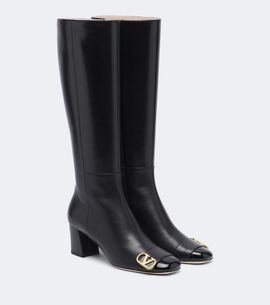 Valentino Garavani Valentino Garavani Veeside VLogo leather knee-high boots