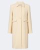 Valentino Garavani Valentino Garavani VGold virgin wool crêpe coat - 1