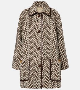 Valentino Garavani Valentino Garavani VGold wool and cashmere coat