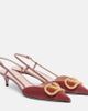 Valentino Garavani Valentino Garavani VLogo 40 velvet slingback pumps - 1
