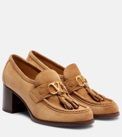 Valentino Garavani Valentino Garavani VLogo 60 suede loafer pumps