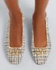 Valentino Garavani Valentino Garavani VLogo bouclé ballet flats - 2