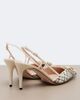 Valentino Garavani Valentino Garavani VLogo bouclé slingback pumps - 3