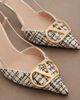 Valentino Garavani Valentino Garavani VLogo bouclé slingback pumps - 6