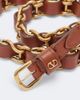 Valentino Garavani Valentino Garavani VLogo chain and leather belt - 3