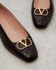 Valentino Garavani Valentino Garavani VLogo croc-effect leather ballet flats - 7